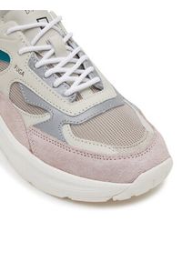 D.A.T.E. Sneakersy Fuga Reflex W421-FG-RX Beżowy. Kolor: beżowy. Materiał: zamsz, skóra