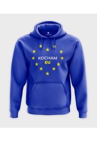 MegaKoszulki - Bluza z kapturem Kocham Unię Europejską. Typ kołnierza: kaptur #1