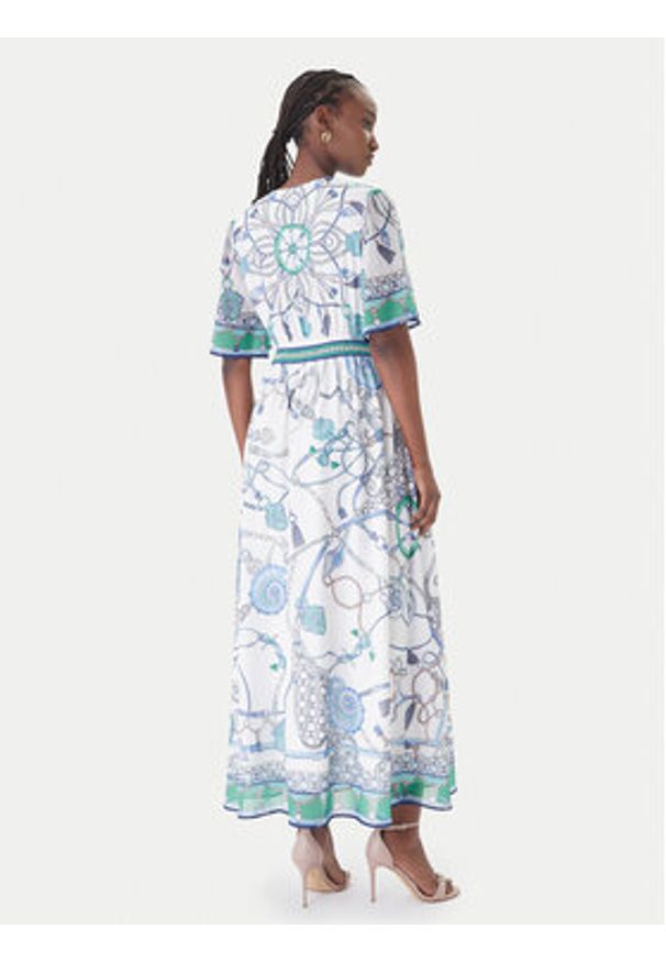 Hale bob - Hale Bob Sukienka letnia with silk Neve 61SG674A Kolorowy Regular Fit. Materiał: wiskoza. Wzór: kolorowy. Sezon: lato