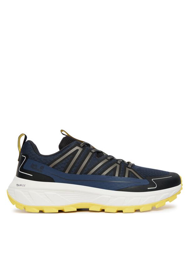 Jack Wolfskin Trekkingi Wild Hike Low M A65579 Granatowy. Kolor: niebieski. Materiał: skóra. Sport: turystyka piesza