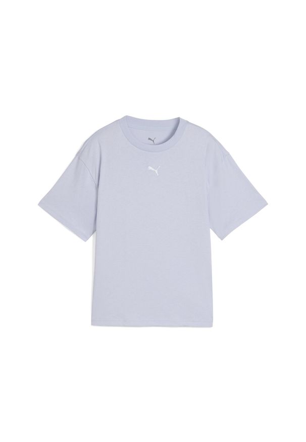Puma - Młodzieżowa koszulka Essentials Boxy PUMA Cool Weather Blue. Kolor: niebieski. Sport: joga i pilates