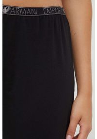 Emporio Armani Underwear piżama damska kolor czarny. Kolor: czarny. Materiał: materiał, dzianina #5
