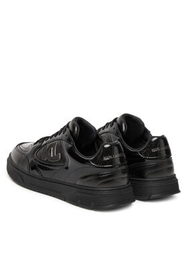 Karl Lagerfeld - KARL LAGERFELD Sneakersy Kourtney KL63025 Czarny. Kolor: czarny. Materiał: skóra
