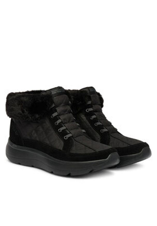 skechers - Skechers Trzewiki 144841/BBK Czarny. Kolor: czarny. Materiał: materiał