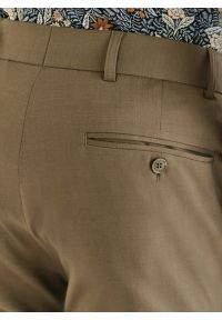 Pako Lorente - PAKO LORENTE – Zielone spodnie garniturowe z wełną. Kolor: zielony. Materiał: wełna #4