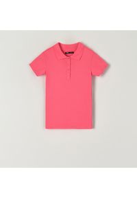 Sinsay - Koszulka polo - Pomarańczowy. Typ kołnierza: polo. Kolor: pomarańczowy #1