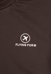 Born2be - Brązowy Krótki T-shirt w Stylu Basic z Minimalistycznym Nadrukiem Orithana. Okazja: na co dzień. Kolor: brązowy. Materiał: jeans. Długość: krótkie. Wzór: nadruk. Styl: sportowy, casual #3