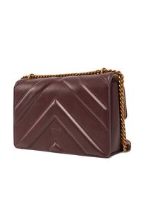 Pinko - PINKO Torebka Love One Classic Light Dc PE 25 PLTT 104549 A26Z Bordowy. Kolor: czerwony. Materiał: skórzane #3