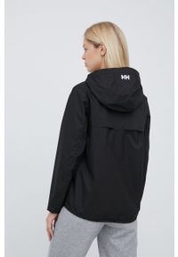 Helly Hansen kurtka przeciwdeszczowa Belfast II damska kolor czarny. Kolor: czarny. Materiał: materiał
