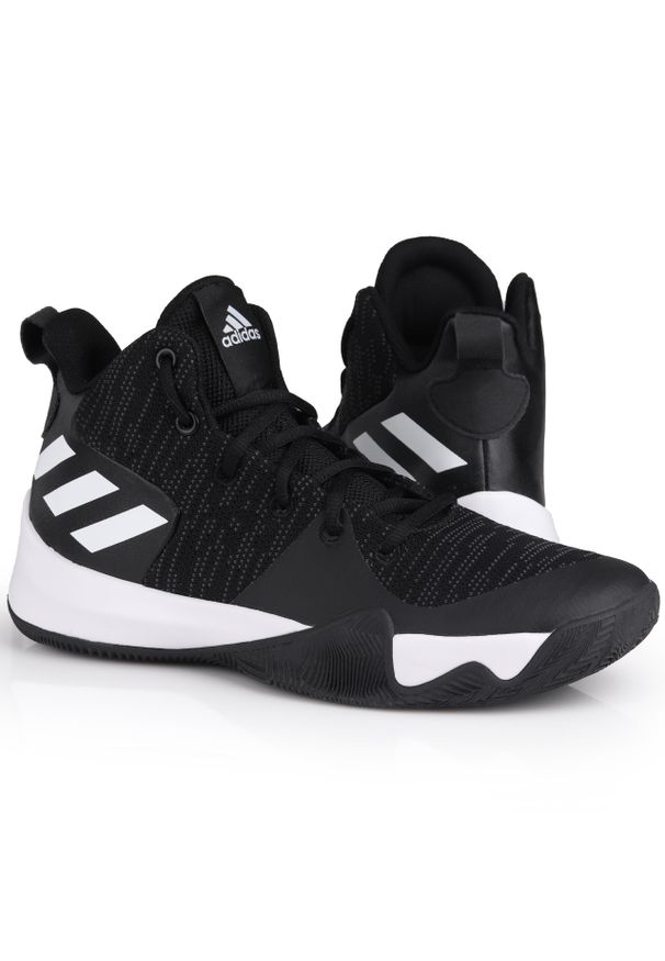 Buty męskie sportowe do koszykówki Adidas EXPLOSIVE FLASH. Kolor: biały, wielokolorowy, czarny. Sport: koszykówka