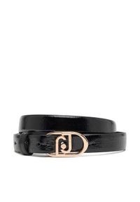 Liu Jo Pasek Damski Hips Belt 2 Cm AF5235 E0452 Czarny. Kolor: czarny. Materiał: skóra