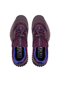 Versace Jeans Couture Sneakersy 79YA3SN2 ZSD01 Bordowy. Kolor: czerwony. Materiał: materiał #2