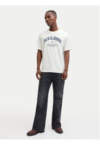 Jack & Jones T-Shirt Denver 12291213 Biały Relaxed Fit. Kolor: biały. Materiał: bawełna #6