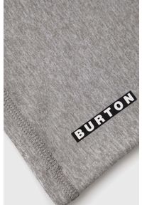 Burton komin męski kolor szary melanżowy. Kolor: szary. Materiał: skóra, dzianina, materiał. Wzór: melanż #3