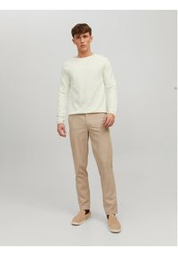 Jack & Jones - Jack&Jones Sweter 12157321 Écru Regular Fit. Materiał: bawełna #7