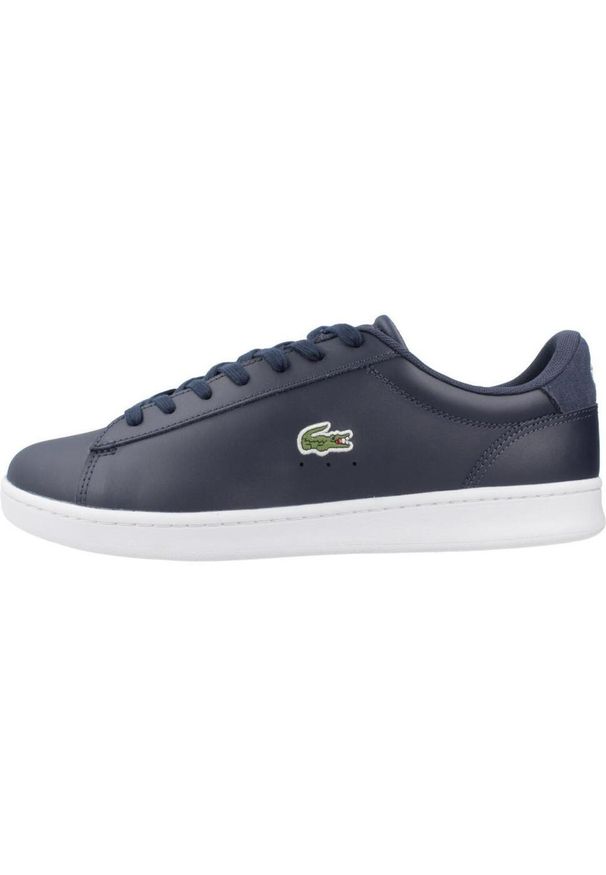 Tenisówki Lacoste Model Carnaby Set Kolor Niebieski. Kolor: niebieski. Materiał: tkanina, skóra. Sport: turystyka piesza
