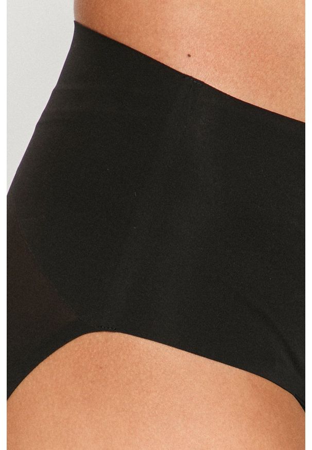 Spanx - Figi modelujące. Kolor: czarny. Materiał: tkanina, materiał. Wzór: gładki
