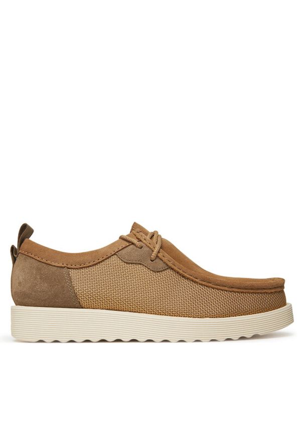 Clarks Półbuty Wallabee FTR 2 Lo 26181388 Brązowy. Kolor: brązowy. Materiał: skóra
