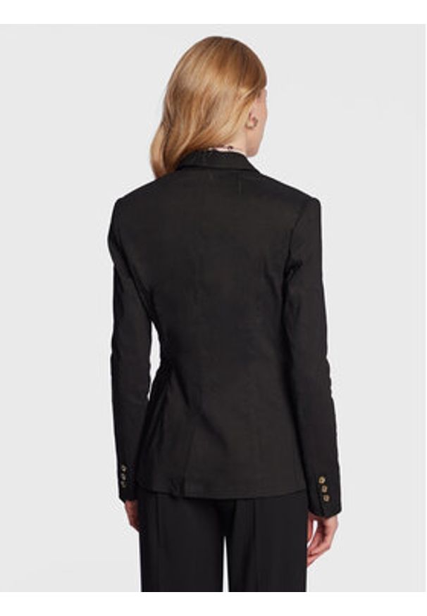 Pinko Marynarka Equilibrato 100987 A0IM Czarny Slim Fit. Kolor: czarny. Materiał: len, wiskoza