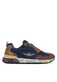 Sneakersy Aeronautica Militare. Kolor: niebieski