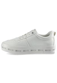 Big-Star - Białe Sneakersy Big Star Damskie Wygodne Obuwie. Kolor: biały. Materiał: skóra ekologiczna, materiał. Szerokość cholewki: normalna. Styl: klasyczny, elegancki, street #4