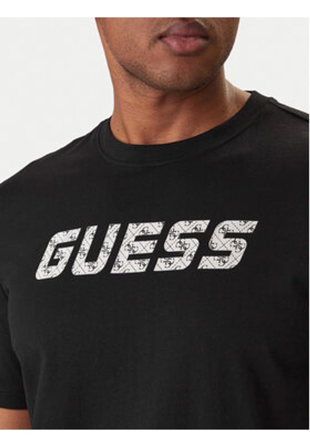 Guess T-Shirt Z6RI15 I3Z14 Czarny Regular Fit. Kolor: czarny. Materiał: bawełna