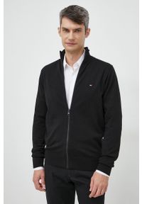 TOMMY HILFIGER - Tommy Hilfiger sweter męski kolor czarny. Okazja: na co dzień. Kolor: czarny. Styl: casual #6