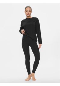 Calvin Klein Underwear Piżama 000QS7046E Czarny Regular Fit. Kolor: czarny. Materiał: bawełna