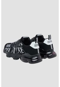 Versace Jeans Couture - VERSACE JEANS COUTURE Czarne sneareksy męskie Fondo Nomo Dis. 13. Kolor: czarny