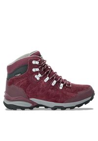 Jack Wolfskin Trekkingi Refugio Texapore Mid W 4050871 Bordowy. Kolor: czerwony. Materiał: welur, skóra