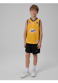 4f - 4F Koszulka meczowa replika domowa z sezonu 2025/26 dziecięca 4F x Arka Gdynia - żółta 110/116. Kolor: żółty. Materiał: dzianina. Długość: długie. Wzór: nadruk. Sezon: lato. Sport: fitness #2