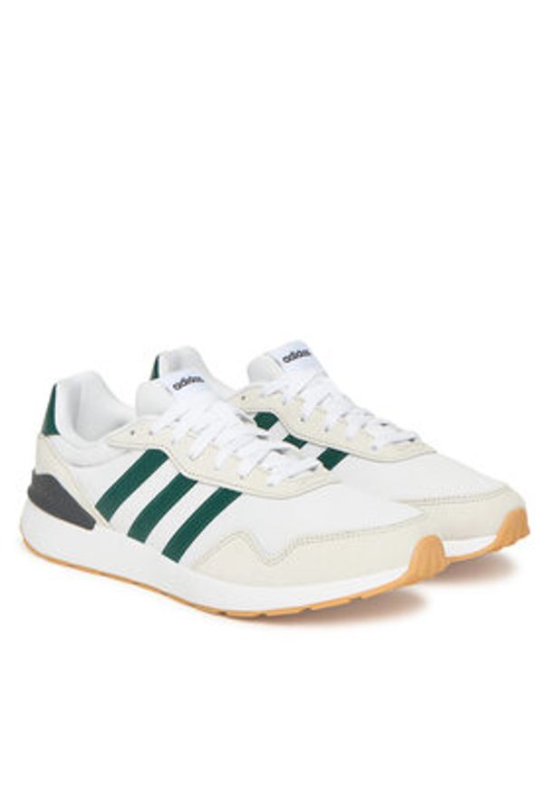Adidas - adidas Sneakersy Run 60s 4.0 JS1001 Écru. Kolor: kremowy. Materiał: materiał. Sport: bieganie