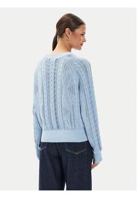 Guess Sweter W4YR11 Z2BB0 Niebieski Regular Fit. Kolor: niebieski. Materiał: bawełna