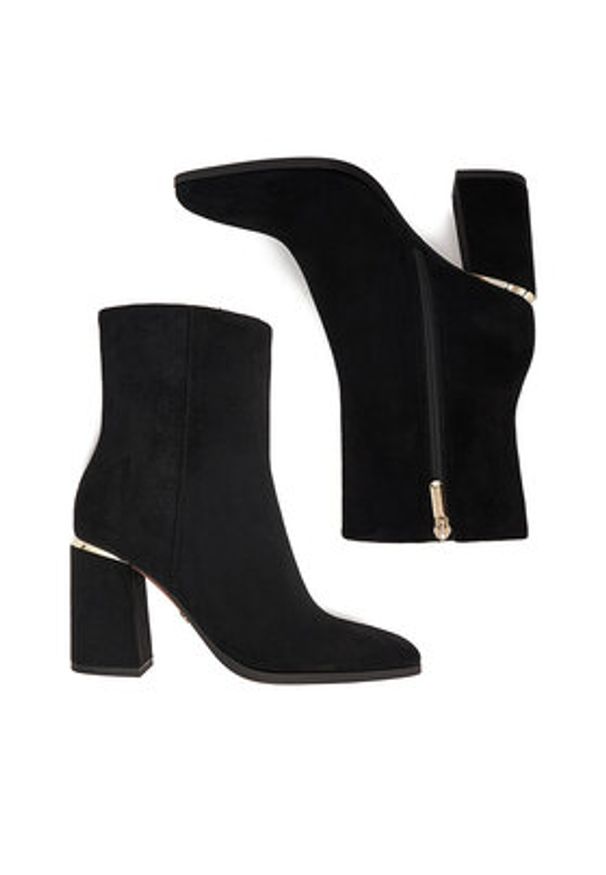 Nine West Botki CEO-JASMIN-01 Czarny. Kolor: czarny. Materiał: materiał