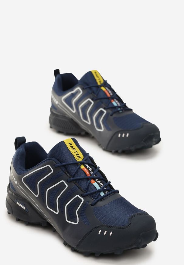 Born2be - Granatowe Buty Sportowe New Beginnings. Kolor: niebieski. Materiał: dresówka. Szerokość cholewki: normalna. Obcas: na obcasie. Wysokość obcasa: niski