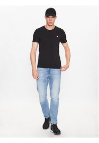Guess T-Shirt M2YI24 J1314 Czarny Slim Fit. Kolor: czarny. Materiał: bawełna #4