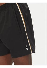 BOSS - Boss Szorty kąpielowe Iconic 50491594 Czarny Regular Fit. Kolor: czarny. Materiał: syntetyk #4