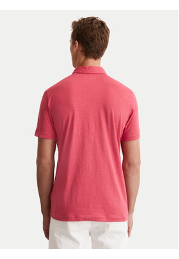 Marc O'Polo Polo 536 2176 53018 Różowy Shaped Fit. Typ kołnierza: polo. Kolor: różowy. Materiał: bawełna