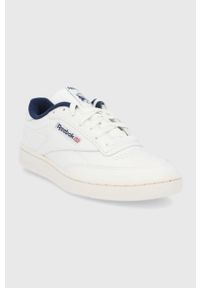Reebok Classic Buty skórzane DV8815 kolor biały. Nosek buta: okrągły. Zapięcie: sznurówki. Kolor: biały. Materiał: skóra. Model: Reebok Club, Reebok Classic