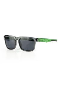 OPC - Okulary przeciwsłoneczne unisex Lifestyle California + Etui. Kolor: czarny, zielony, wielokolorowy