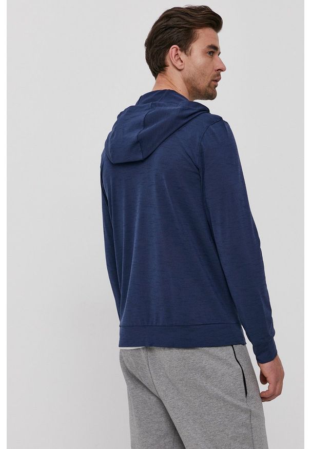 Nike - Bluza. Okazja: na co dzień. Typ kołnierza: kaptur. Kolor: niebieski. Styl: casual