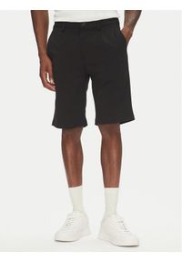Lindbergh Szorty materiałowe 30-506062 Czarny Regular Fit. Kolor: czarny. Materiał: syntetyk