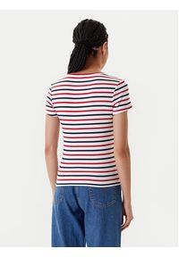 Tommy Jeans T-Shirt Essential DW0DW17385 Biały Slim Fit. Kolor: biały. Materiał: bawełna #5