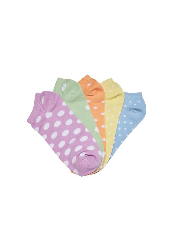 Pary skarpetek w kropki Urban Classics No Shox (x5). Kolor: wielokolorowy. Wzór: kropki