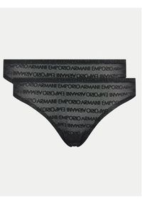 Emporio Armani Underwear Komplet 2 par fig brazylijskich 163333 3F204 00020 Czarny. Kolor: czarny. Materiał: syntetyk #2