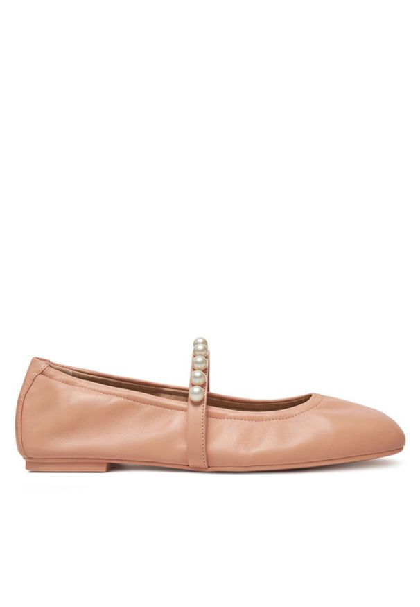 Stuart Weitzman Baleriny Goldie Ballet SF896 Beżowy. Kolor: beżowy. Materiał: skóra