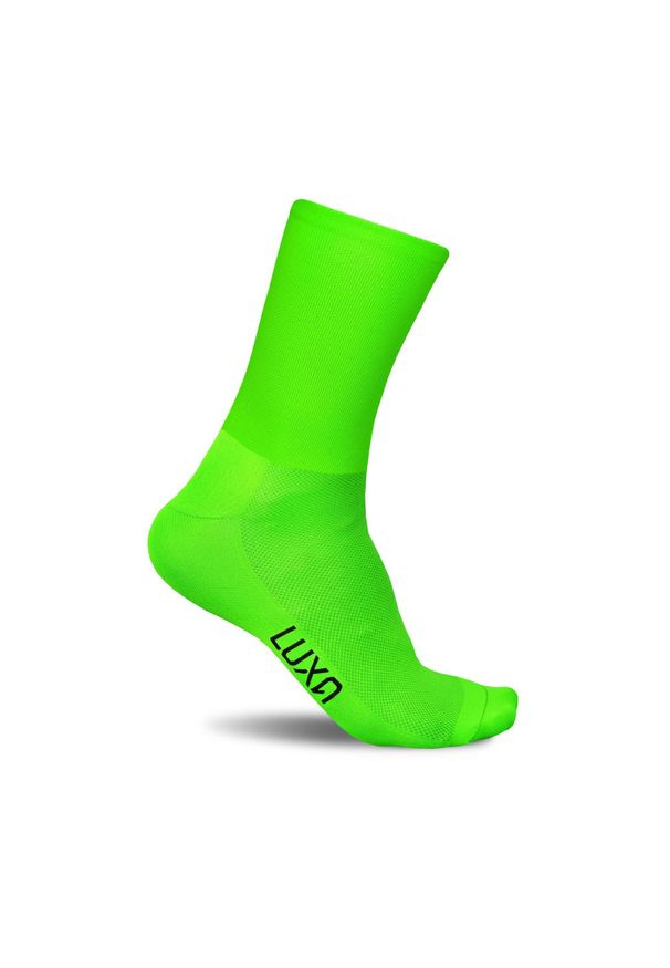 LUXA - Skarpety Rowerowe Unisex Luxa Fluo. Kolor: zielony. Materiał: poliamid, elastan