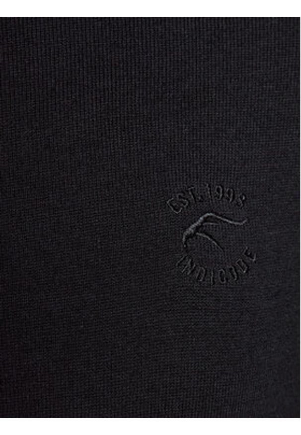 INDICODE Kardigan Tos 35-700 Czarny Regular Fit. Kolor: czarny. Materiał: bawełna