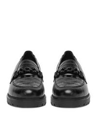Rieker Loafersy 45561-01 Czarny. Kolor: czarny. Materiał: skóra #4