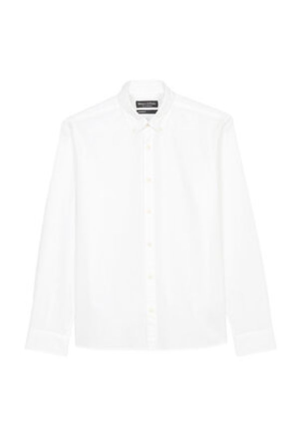 Marc O'Polo Koszula B21 7268 42342 Biały Regular Fit. Typ kołnierza: polo. Kolor: biały. Materiał: bawełna